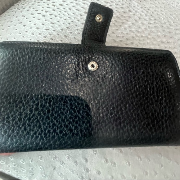 Gucci Black and Gold Leather Horse-bit Wallet - Picture 2 of 13